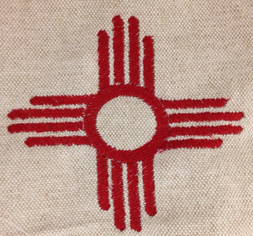 New Mexico embroidery design