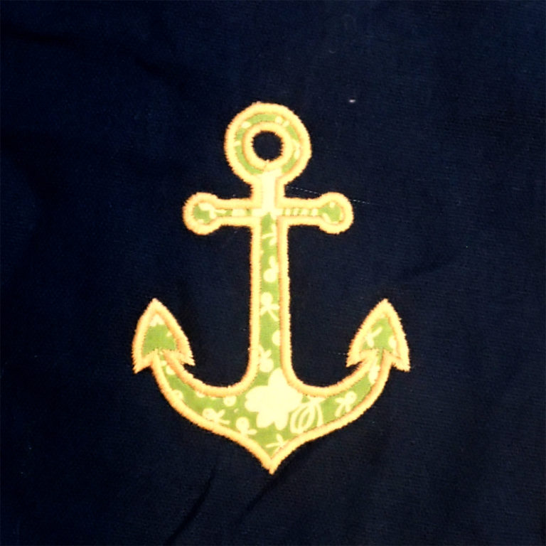 Anchor applique and embroidery designs in 11 different sizes/styles