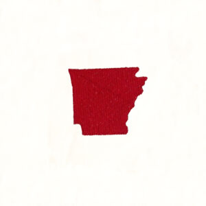 Arkansas appliqué and embroidery design in 7 styles and sizes.  Buy this state (Arkansas)  –  get any state free