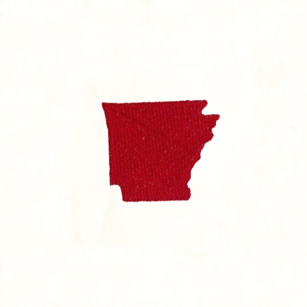 Arkansas appliqué and embroidery design in 7 styles and sizes.  Buy this state (Arkansas)  -  get any state free - Image 2