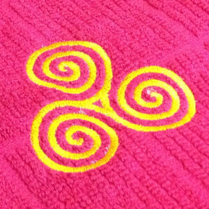 Celtic Goddess Symbol Machine Embroidery Design – three different versions.  Make a repeating border of this design – great for headbands!