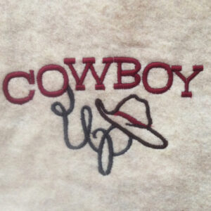 Cowboy Up machine embroidery design in 5 sizes for all your rodeo fans