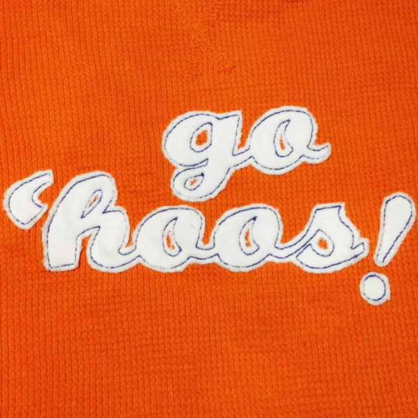 Go Hoos! UVA (University of Virginia) cheer raw edge machine appliqué design in several sizes