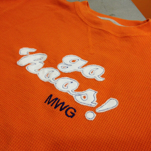Go Hoos! UVA (University of Virginia) cheer raw edge machine appliqué design in several sizes - Image 2