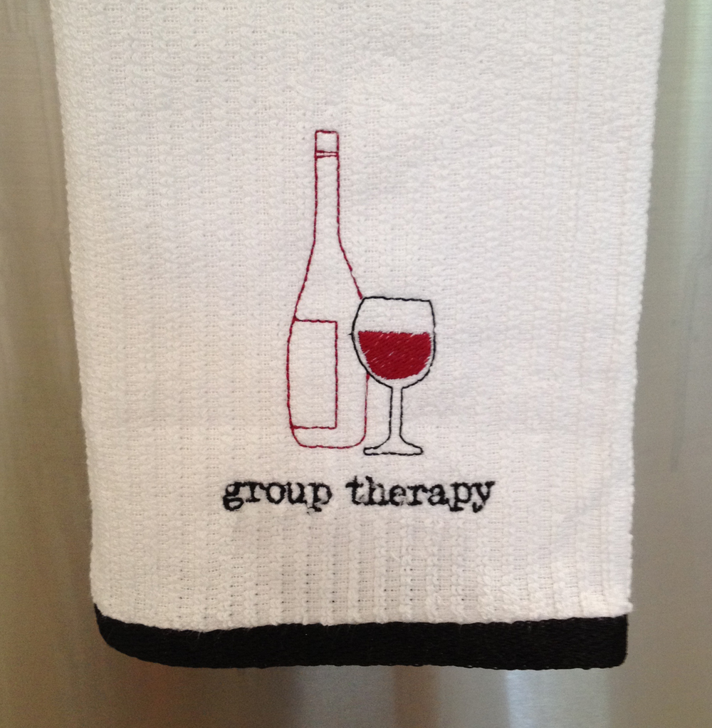 Wine Hug In Glass Machine Embroidery Design