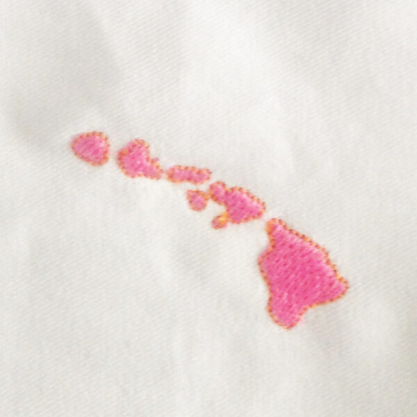 Hawaii appliqué and embroidery design in 7 styles and sizes.  Buy this state (Hawaii)  -  get any state free - Image 2