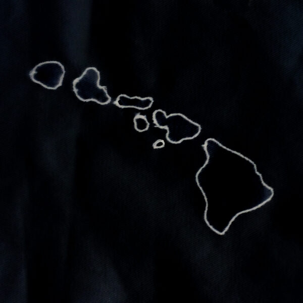 Hawaii appliqué and embroidery design in 7 styles and sizes.  Buy this state (Hawaii)  -  get any state free - Image 3