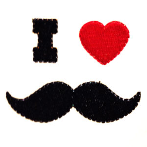 I love Dad: Father’s Day machine embroidery design in 3 sizes.  I heart mustache – cute design for dad on father’s day