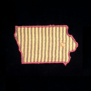 Iowa appliqué and embroidery design in 7 styles and sizes