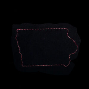 Iowa appliqué and embroidery design in 7 styles and sizes