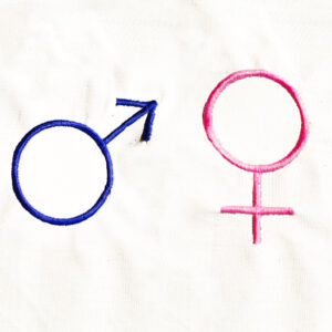 Simple and versatile male and female symbol embroidery designs in several sizes.