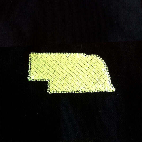 Nebraska appliqué and embroidery design in 7 styles and sizes.  Buy this state (Nebraska)  -  get any state free - Image 3