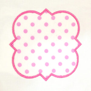 Versatile quatrefoil applique designs – three different designs in three different sizes each.
