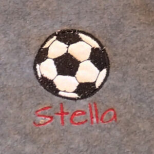 Soccer ball appliqué design