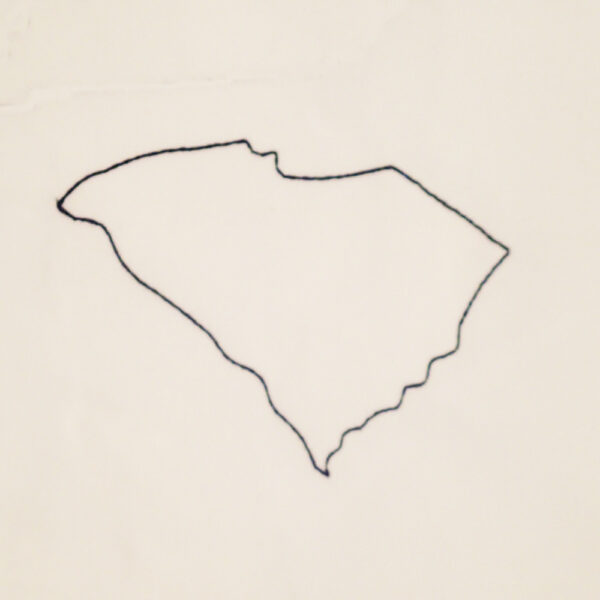 South Carolina appliqué and embroidery design in 7 styles and sizes.  Buy this state (South Carolina)  -  get any state free - Image 2