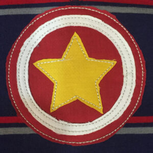 Fun and simple superhero raw edge machine applique design