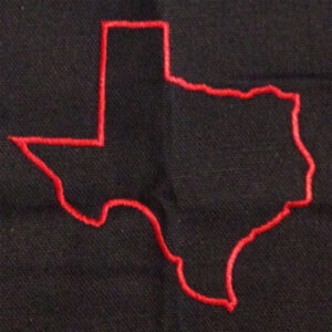 Texas appliqué and embroidery design in 7 styles and sizes.  Buy this U.S. state (Texas) embroidery design set –  get any state free