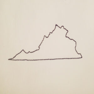 Virginia appliqué and embroidery design in 7 styles and sizes.