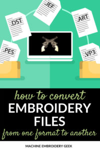 Is there a free embroidery file format converter machine embroidery geek