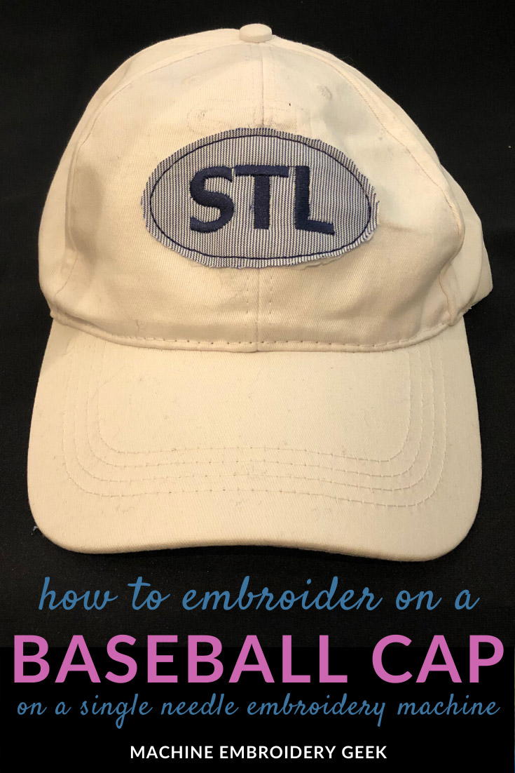 How to embroider on a baseball cap Machine Embroidery Geek