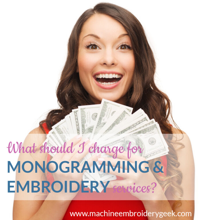 How to charge for embroidery Machine Embroidery Geek