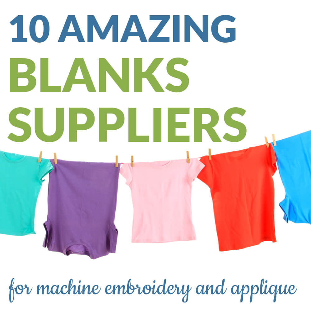 Blanks for machine embroidery and appliqué
