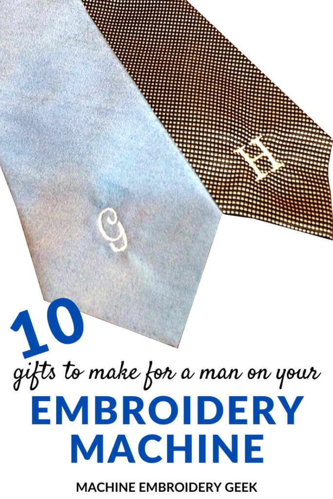 10 Easy Gifts to Make for a Man Using Your Embroidery Machine