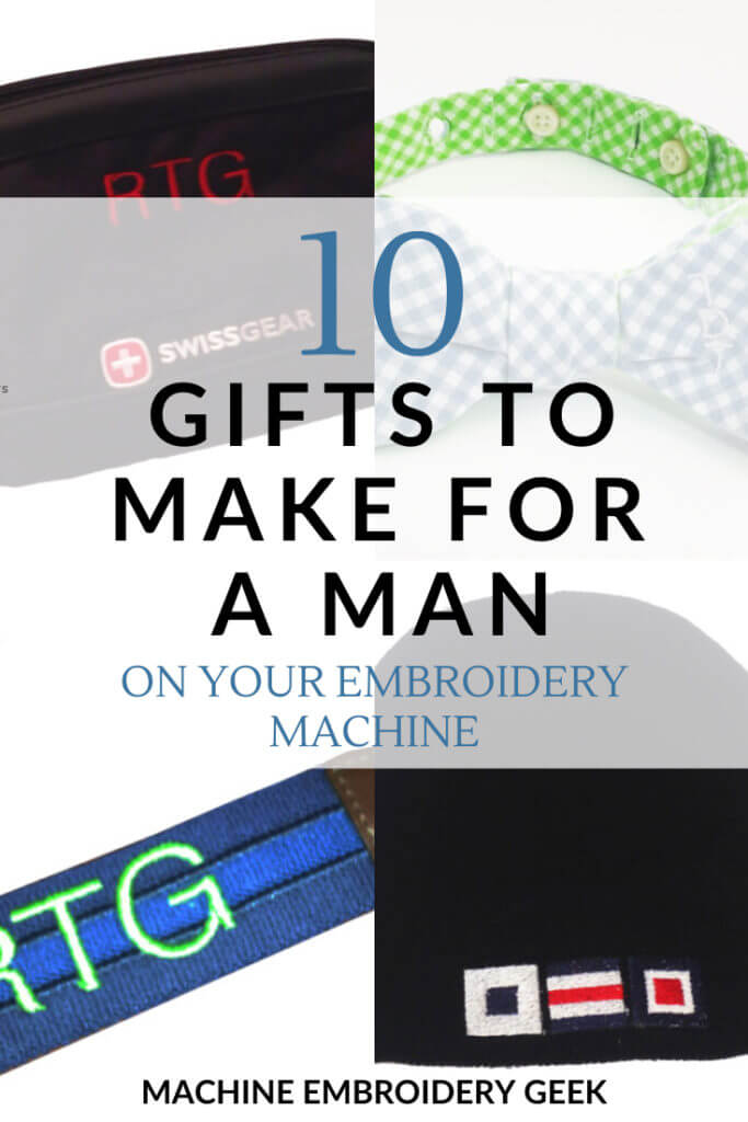 10 Easy Gifts to Make for a Man Using Your Embroidery Machine