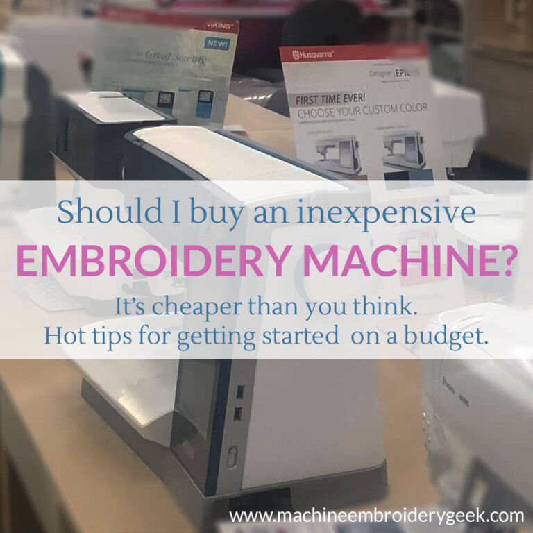 The best cheap embroidery machines