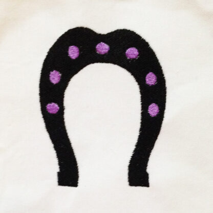 horseshoe machine embroidery design