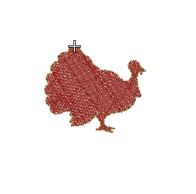 free turkey embroidery design