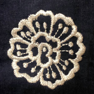 Border flower embroidery design (as seen on tank top in Creative Machine Embroidery Magazine)