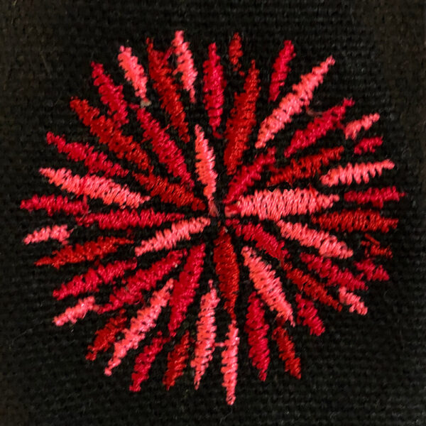 Curated visual reference: Picture Idea: Groovy Applique Flower As Seen In Creative Machine Embroidery Magazine