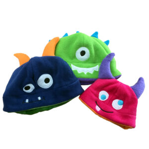 Monster hat faces (as seen on fleece hats in Creative Machine Embroidery Magazine)