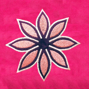 Groovy applique flower (as seen in Creative Machine Embroidery Magazine)