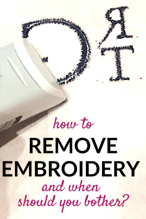 How to remove embroidery Machine Embroidery Geek