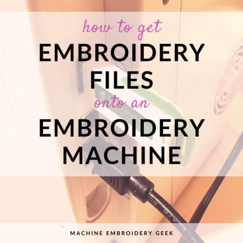 how to get embroidery files on an embroidery machine