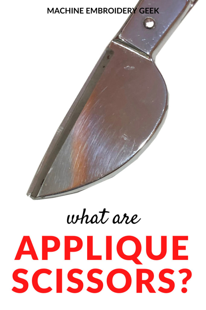 What are applique scissors?