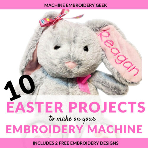 Machine embroidery projects for Easter Machine Embroidery Geek