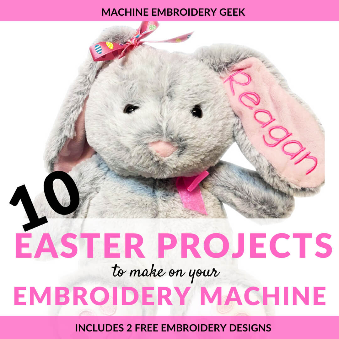 Machine embroidery projects for Easter