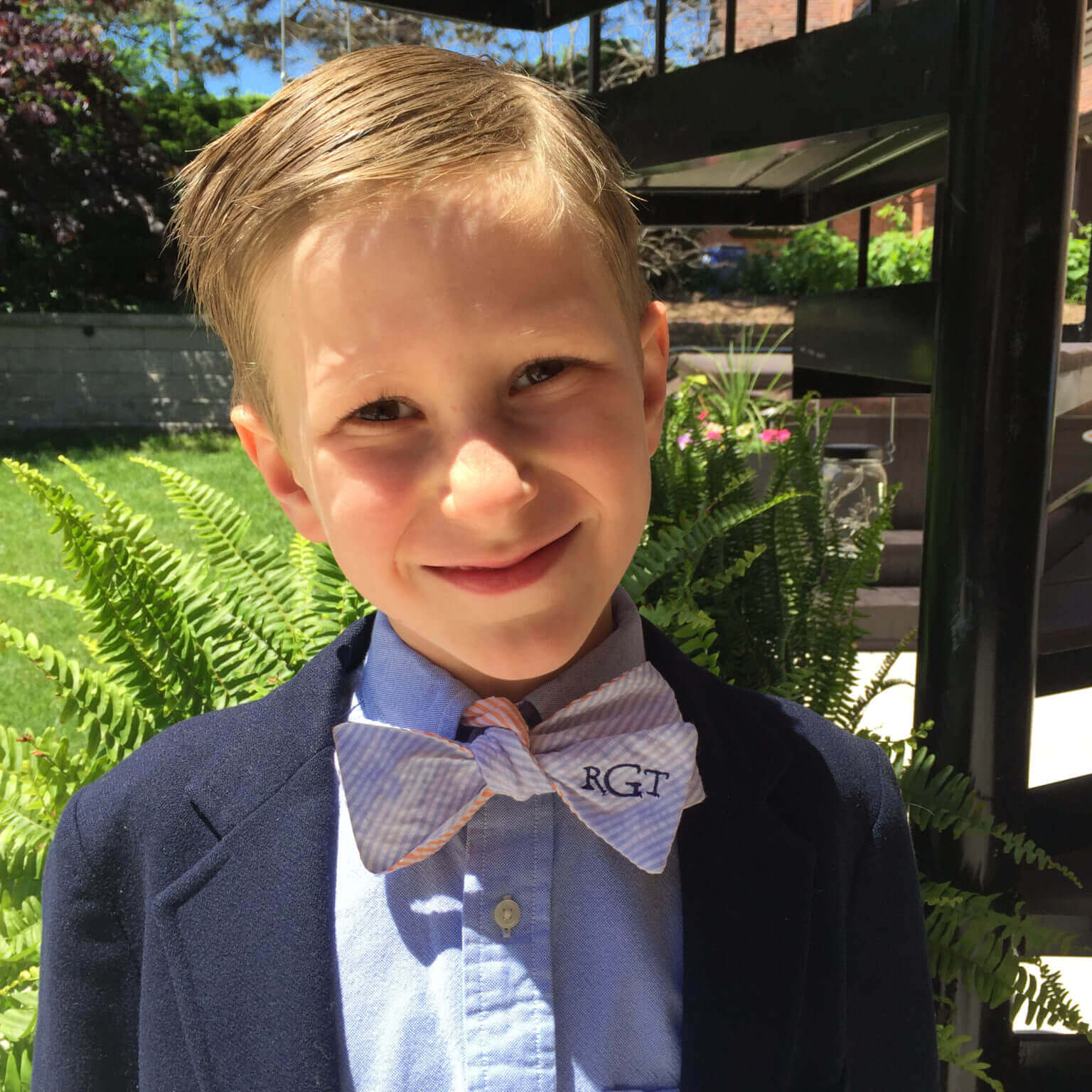 monogrammed bow tie