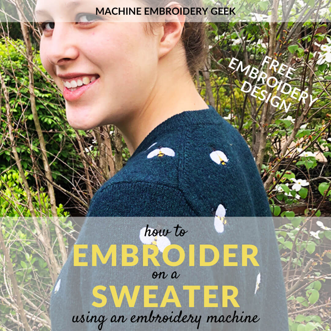 How to embroider on a sweater with an embroidery machine