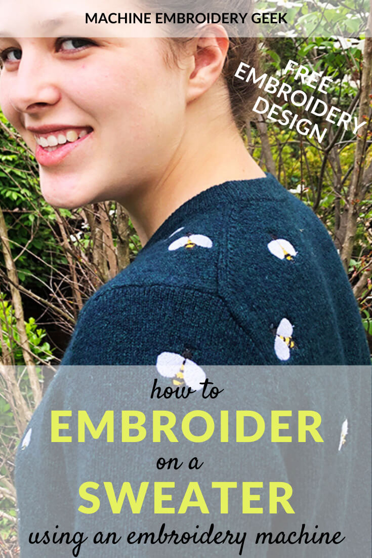 How to embroider on a sweater with an embroidery machine