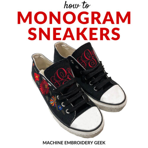 how to monogram sneakers