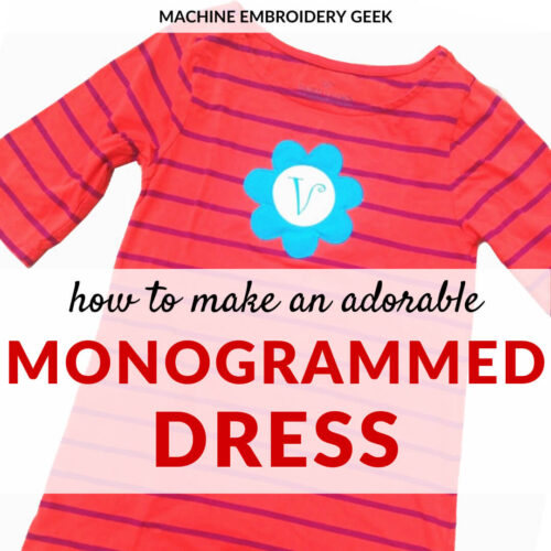 how to make a monogrammed dress