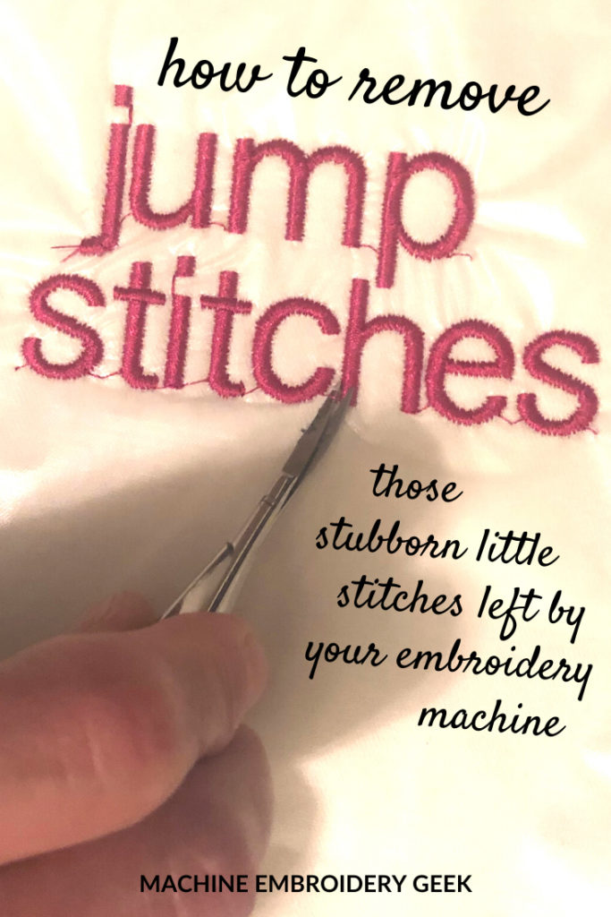 how to remove jump stitches