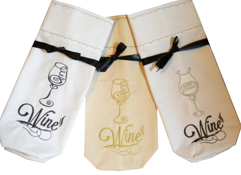Make a wine bag with your embroidery machine Machine Embroidery Geek