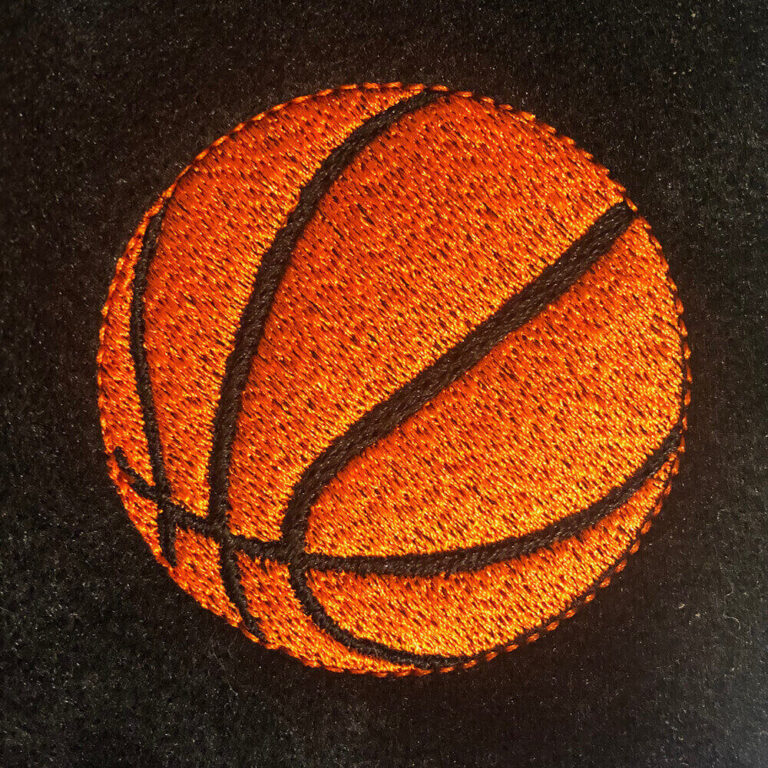 Basketball machine embroidery design Machine Embroidery Geek
