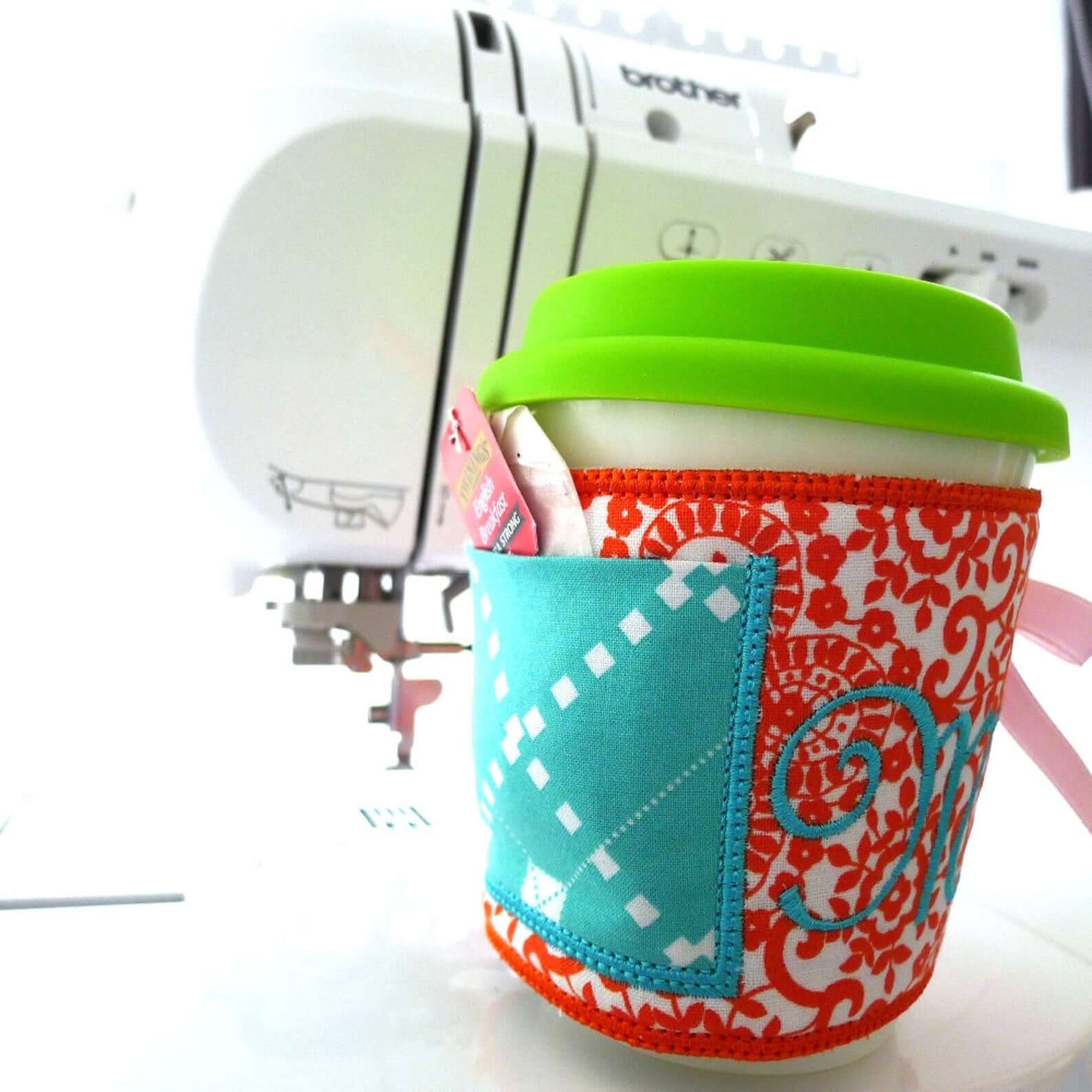 Make a koozie in the hoop on an embroidery machine