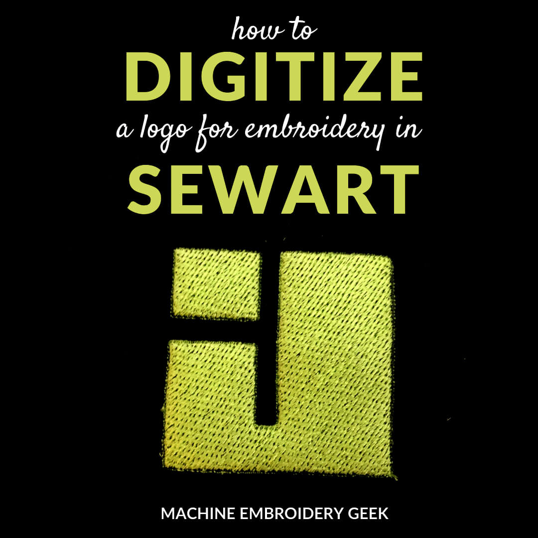 how to digitize a logo for machine embroidery using sewart